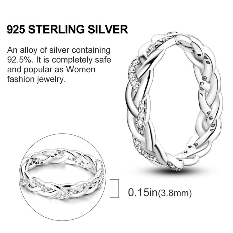 Sales 925 Silver Rings Infinite Love Star Moon For Women Original Silver 925 Wedding Ring Jewelry Gift