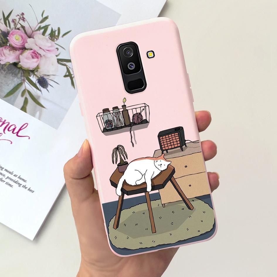 For Samsung Galaxy A6 Plus 2018 Case A605 SM-A605F Phone Cover Cute Astronaut Soft Silicone Funda For Samsung A6 2018 A600F Capa
