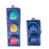 LED Traffic Light Keychain Pendant Traffic Signal Keyring Traffic Light Pendant for Bags and Keys with Realistic Design
