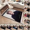 1pc The Legend of Johnny Hallyday Carpet Rug for Living Room Bedroom Home Sofa Decoration,Kids Play Non-slip Floor Mat