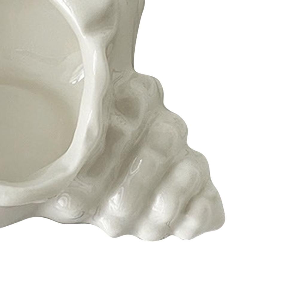 Conch Shape Ceramic Jewelry Tray Desktop Earrings Necklace Storage Dish Shell Jewelry Tray  Home