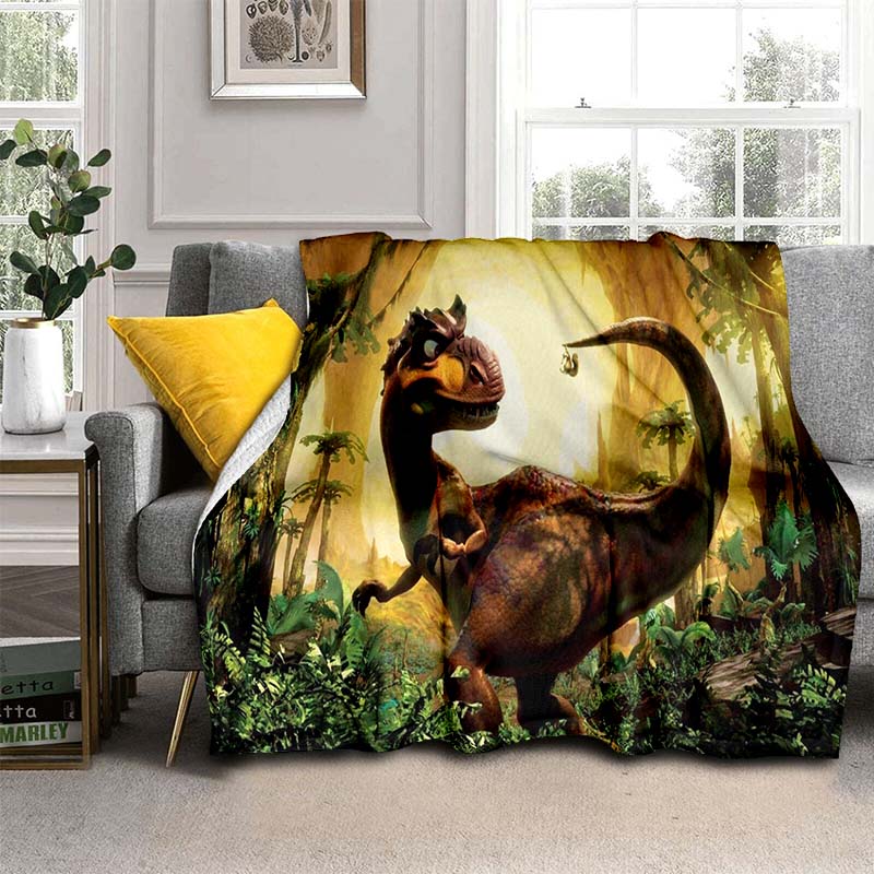 Dinosaur Throw Blanket Kids Boys Ancient Animal Flannel Blanket Dinosaurs Blankets for Couch Sofa Bedroom Living Room