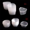 10 stk/parti Plastfarge Plastilina Klare Beholdere Lim Sparkel Skumkule Oppbevaringsbokser Slimeoppbevaring