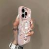 Coque de téléphone portable créative magnétique en gelée deux-en-un pour Apple 15promax Coque de téléphone portable Transparente Dépolie Style Dessin Animé Tendance