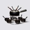 Fondue Set with Rotating Plate 23 Pieces for 6 People Secret De Gourmet - -