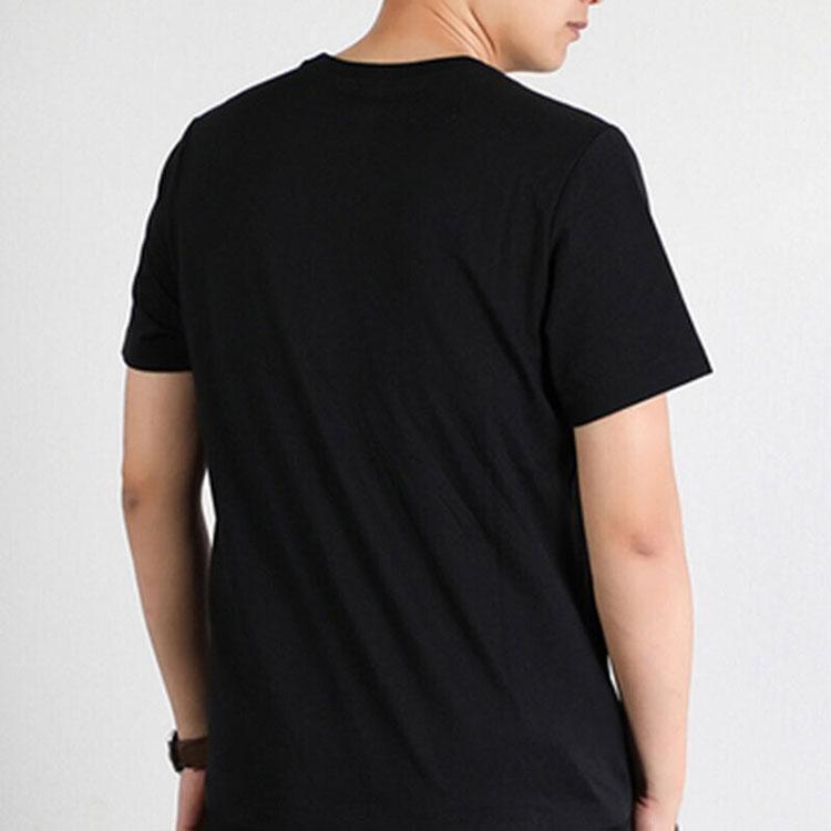 Jordan Jumpman Logo Print Knit Sports Crew Neck Tee Men Tops Black DH9493-010
