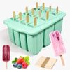 12 aufeinanderfolgende Eisformen Leicht zu entformen Silikon-Eis am Stiel-Formen für Gefrierschrank Hausgemachte Eiswürfel mit Deckel Küchen-Dessert