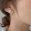 2021 Korean Luxury Pearl Earrings For Women Simple Pearl Stud Ear Clip