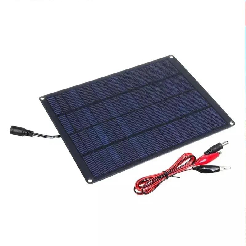 30W Сонячна Панель+20A/30A/60A Контролер Заряду&Набір Затискачів 12V Зарядний Пристрій для Акумулятора Енергетична Зарядна Плита Power Bank для Авто Дому Подорожей