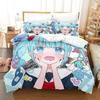 New 3d Print Anime Magical Girl Site Duvet Cover Bedding Set Polyester Pillowcases Quilt Cover Home Decor Gift Twin King Queen