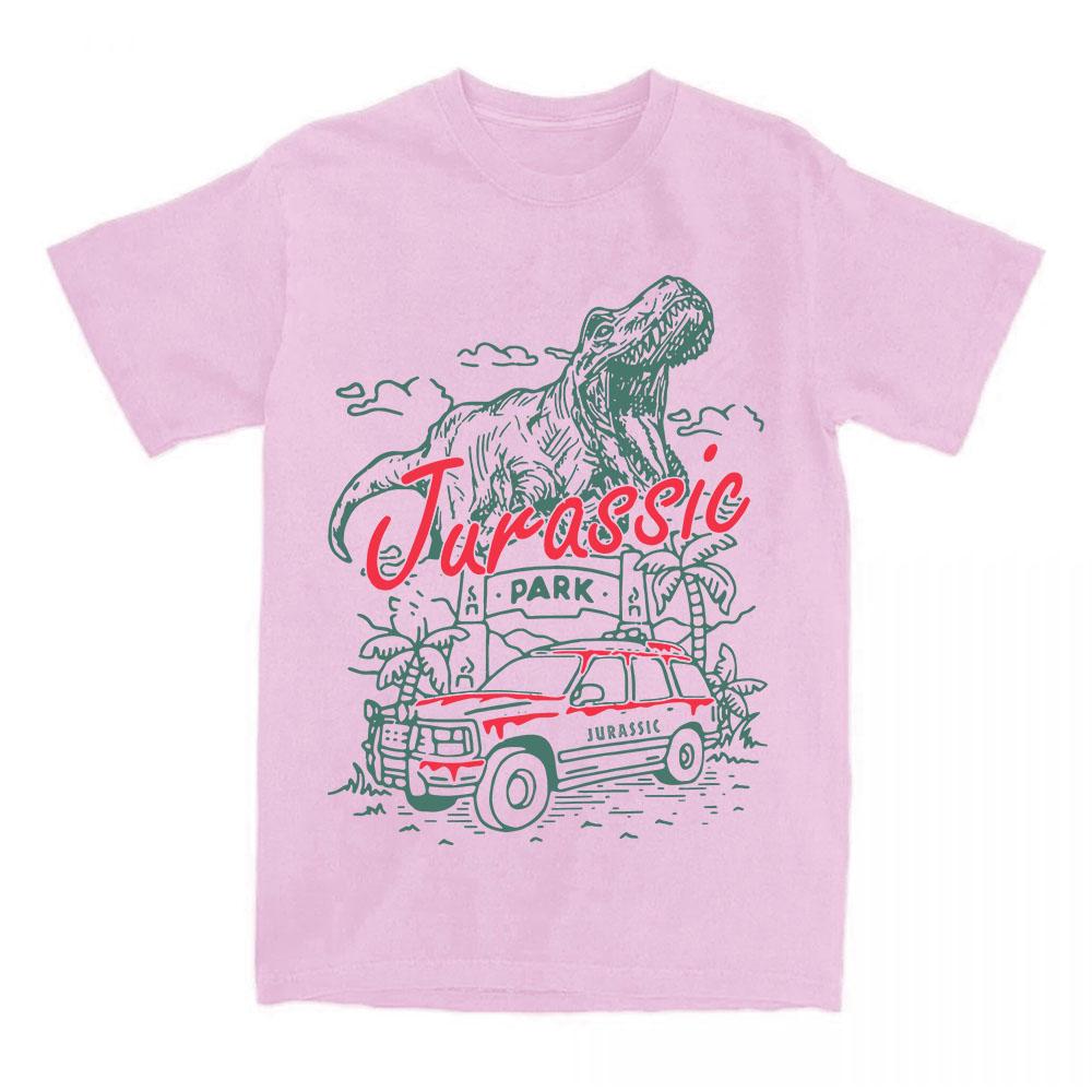 T-shirt Jurassic World Rebirth Coton Été Manches Courtes T-shirts Décontracté Ample Impression Film T-shirt Col Rond Doux Vêtements Femme