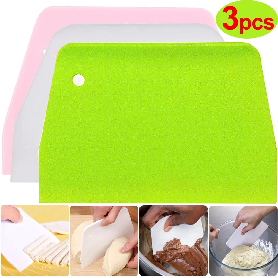 Multi -functional Dough Cutter Bowl Scraper Cream Spatula DIY Pastry Cutters Fondant Scrapers Cake Cutter Kitchen Baking Tool