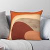 Burnt Orange Ecru Sienna Brown Square Pillowcase Polyester Linen Velvet Pattern Zip Decorative Pillow Case Sofa Wholesale