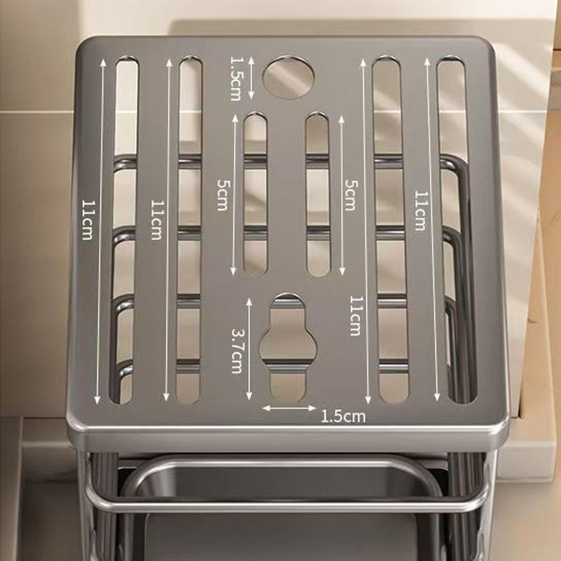 Messerhalter aus Edelstahl, Aufbewahrungs-Organizer für die Küche, multifunktionaler Küchenmesserhalter, Messer-Organizer, Besteck-Organizer
