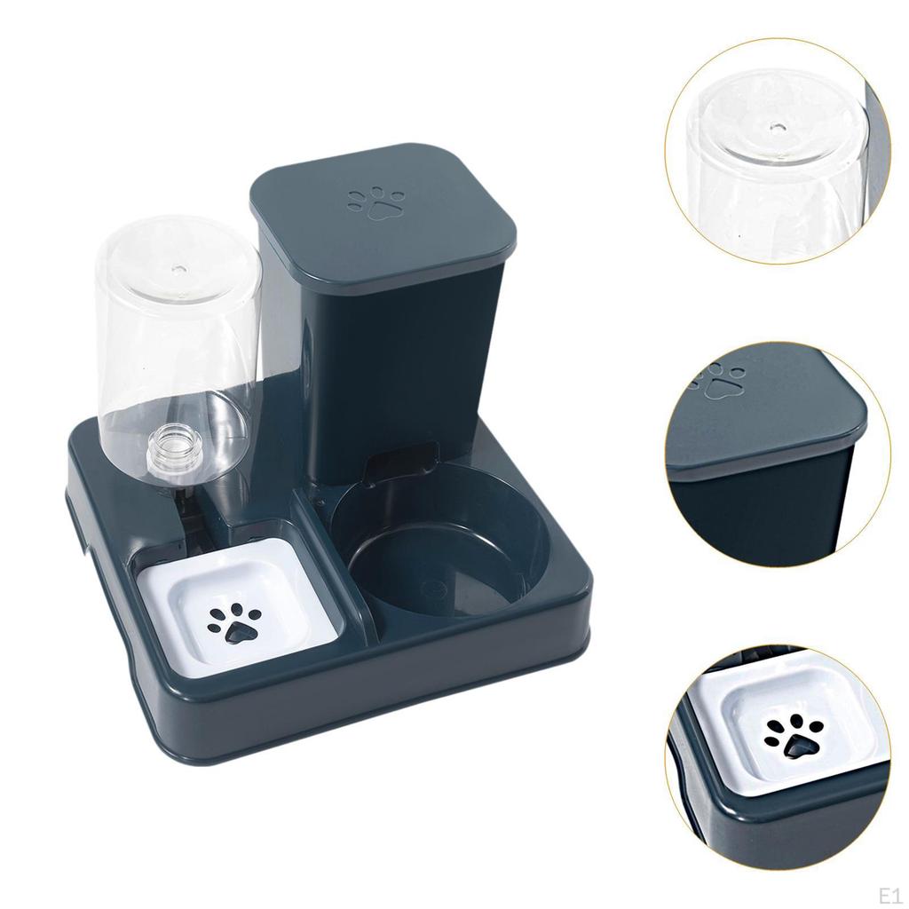 Cat Feeder and Water,Pet Food Bowl,Easily Clean Water Bowl Dispenser Automatic