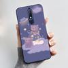 Cute Case For Nokia 5.1/Nokia 5.1 Plus/Nokia X5/Nokia 5 Funda Printing Shell Protective Cover Soft Silicone Cartoon Black Casing