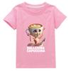 Ballerina Capuccina Italian Brainrot Funny Meme Summer Cotton Baby Girls Short Sleeve Outerwear Boys T Shirt Children Clothes