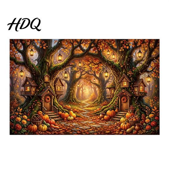 Indoor Outdoor Holiday Party Supplies 70 X 45 Inch Fall Pumpkin Backdrop Autumn Harvest Gnome Reusable Thanksgiving Banner for Home Scarecrow