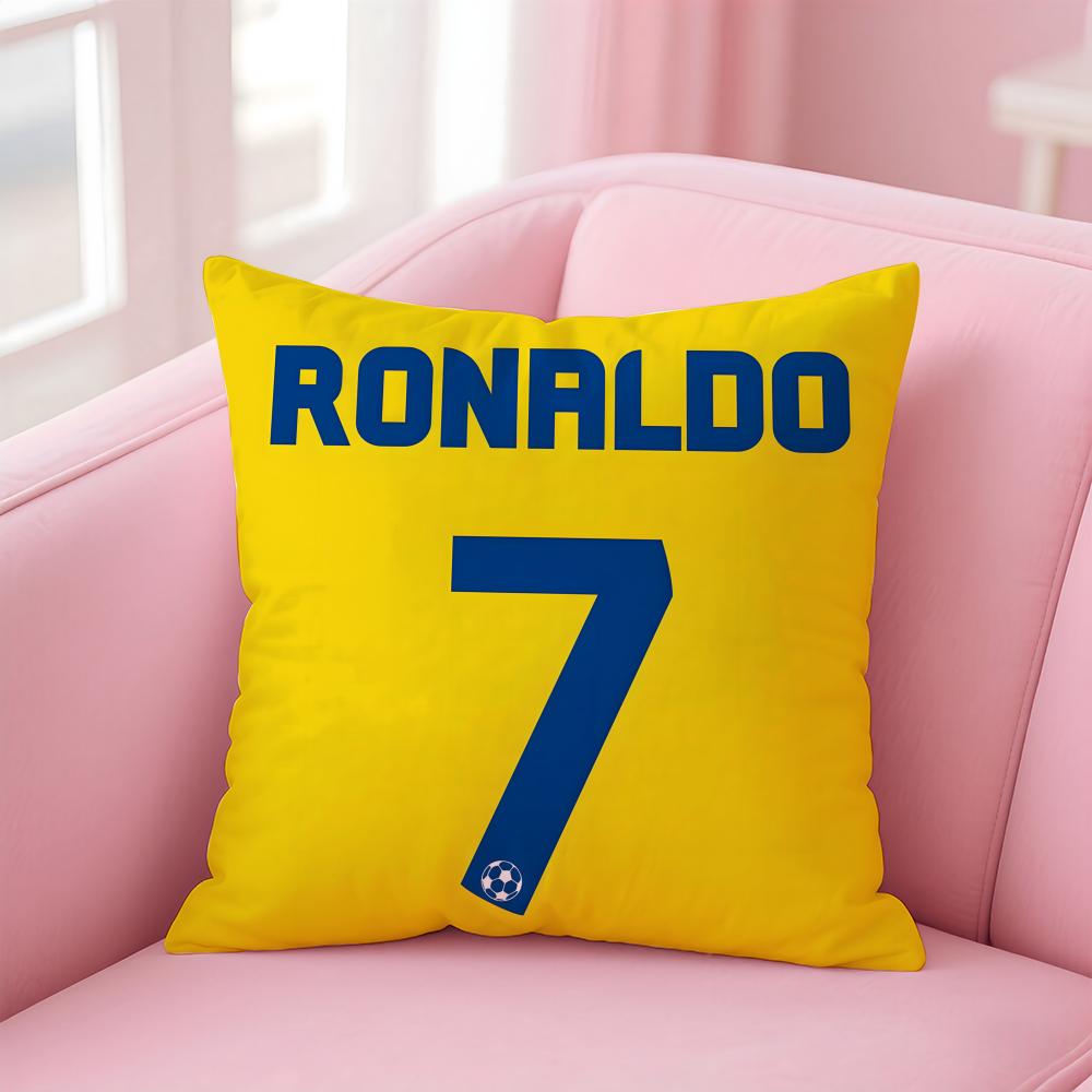 CR7 CCristiano RRonaldoS Cushion Cover Pillow Case Soft Friendly Fabric Concealed Zipper