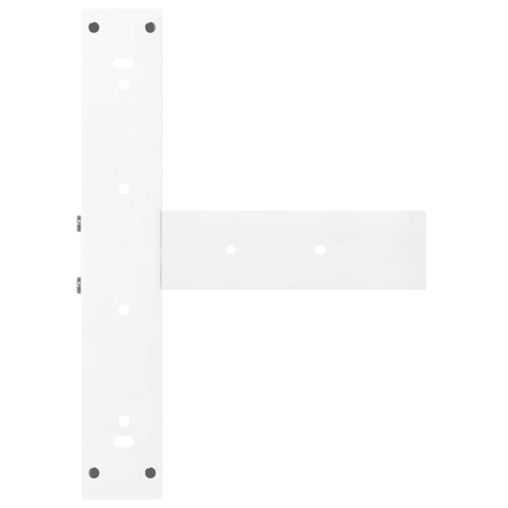 Vidaxl Bar Table Legs, 2 Pcs, White, 50X35X(110-111) Cm, Steel