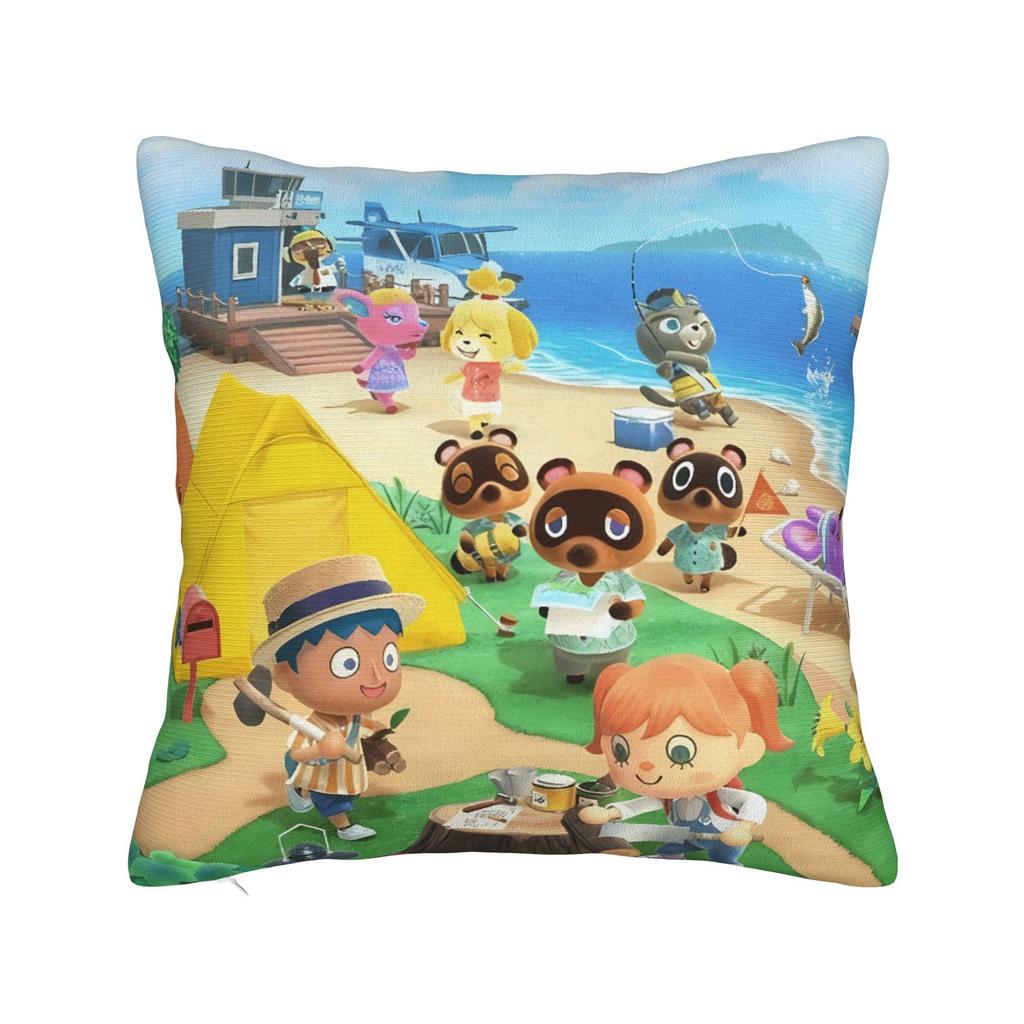 Animals Crossinged Pillow Cover  Custom Cushion Cover Kawaii Pillow Case For Living Room Bed Chair