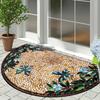 House Entrance Mat Garden Decoration Doormat Door Entry Mats Outdoor Carpet Home Rug Semi-circular Floor Mat