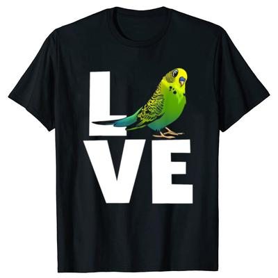 Funny Cute Budgerigar Design For Men Women Budgie Parakeet Animal T-shirts Fashion Casual Tshirt Cotton Loose Oversized T Shirt