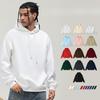 Ungdomlig Populär Höst Vinter 350G Basic Enfärgad Ren Bomull Hoodie Trendigt Märke Lös Herr Huacai Mode Hoodie