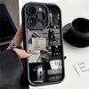 Fragments of Life Pattern Matte Phone Cover For iPhone 16 17 15 Pro 14 Pro Max 13 12 11 16E 17E Soft TPU Shockproof Lens Protection Silicone Case