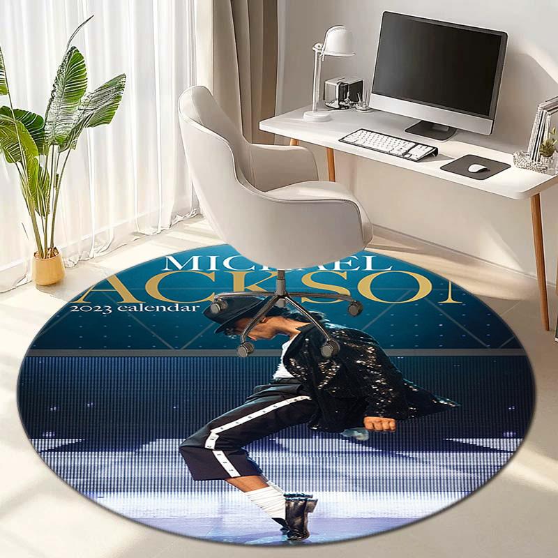 Renowned American Grammy Award Winning Singer Michael Jackson's Circular Carpet Is Soft, Home, Bedroom, Door Mat Decoration, and Non Slip Carpet F2