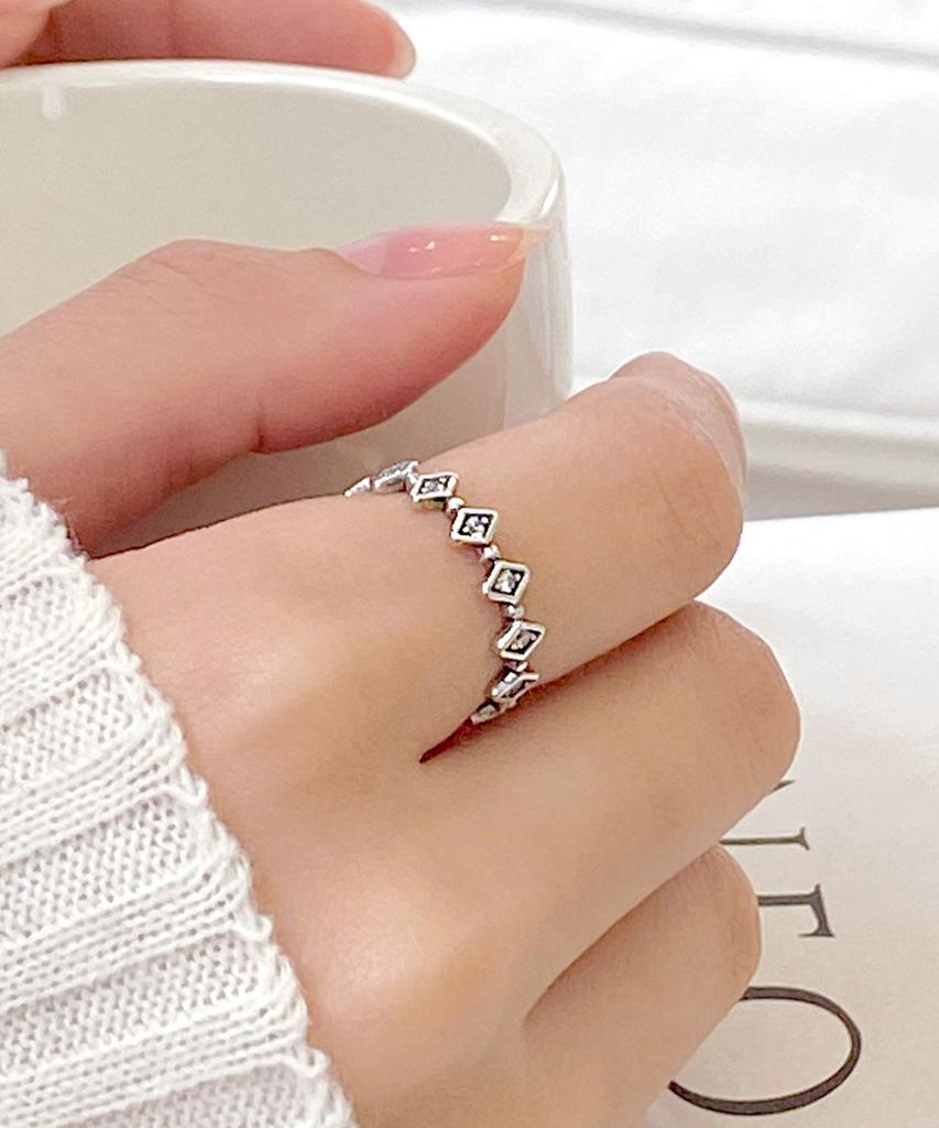 47Bag 925 Silver Layered Rings Shula