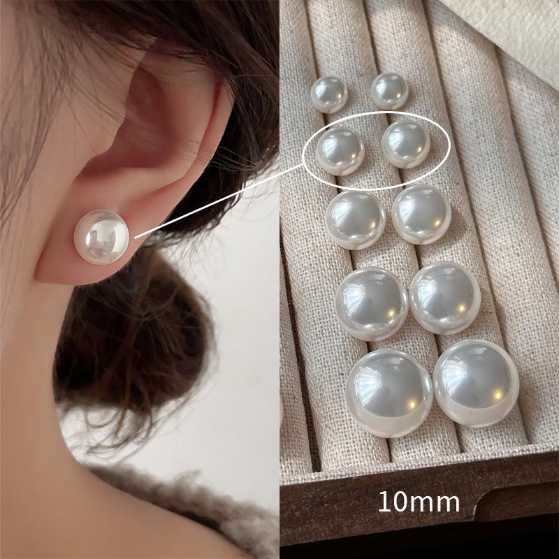 925 Sterling Zilver Vintage Parel Oorbellen Minimalistische Verfijnde Stud Oorbellen Elegante Sieraden Cadeau voor Vrouwen Klassieke Retro Parel Oorbellen