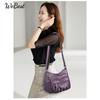 Gewebte Mehrschichtige Weiche Leder Schulter Crossbody Tasche