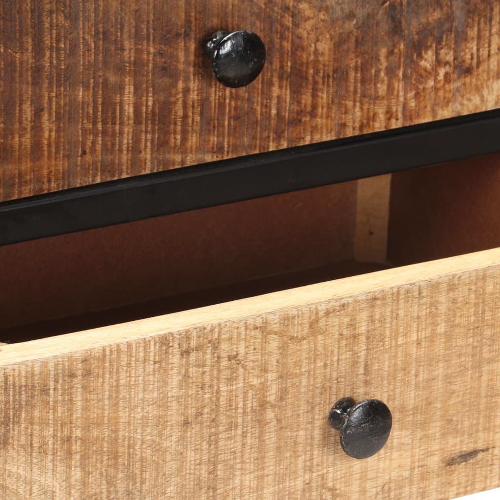 Sideboard 85 X 30 X 80 Cm Rough Mango Wood