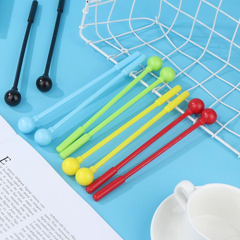 2 Stuks Percussie Drumstokken Mallets Drumstokken Volwassenen Kinderen Stok Mallet Plastic Instrument Kinderspeelgoed Accessoires