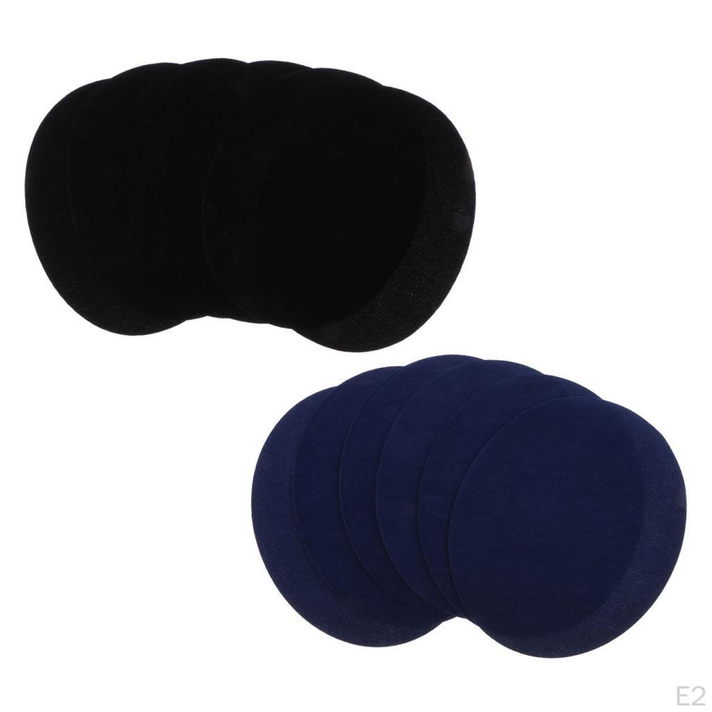 Patches 6 Oval Suede Elbow Knee Velvet for Sweater Repair Crafts