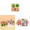 Baby Montessori Wooden Busy Board With Educational Blocks For Toddler Handeye Coordination