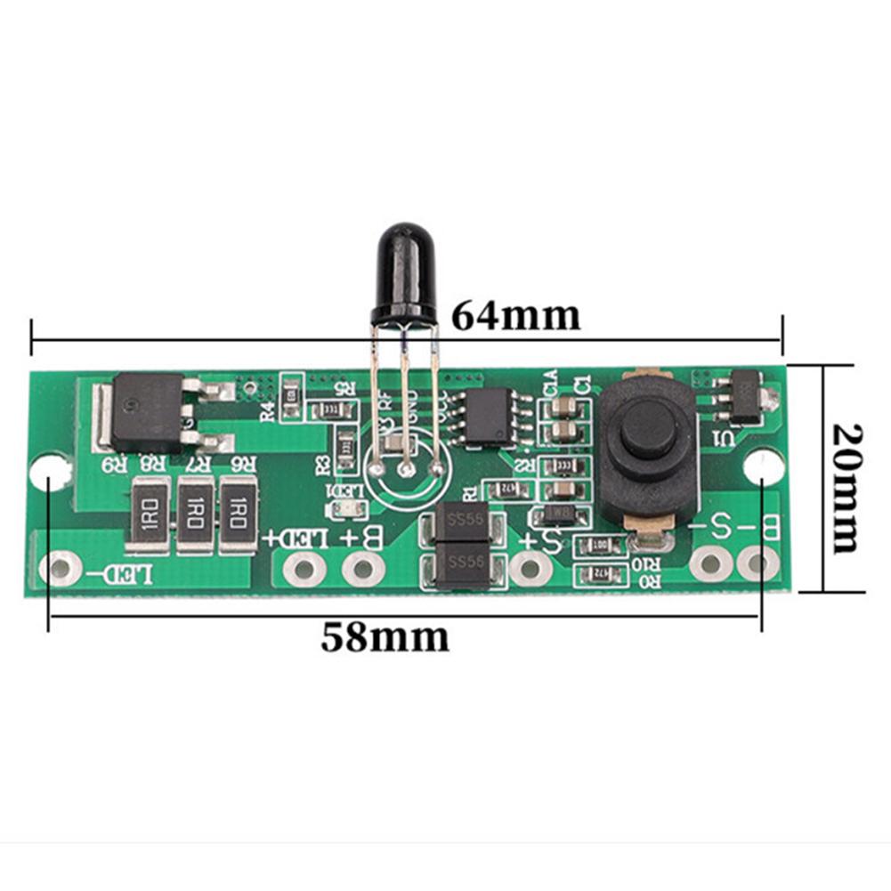 1-10Pcs Long Light Solar Powered Lamp Panel with Remote Control Circuit Panel Board Automatic Power Reduction 3.2v/3.7v