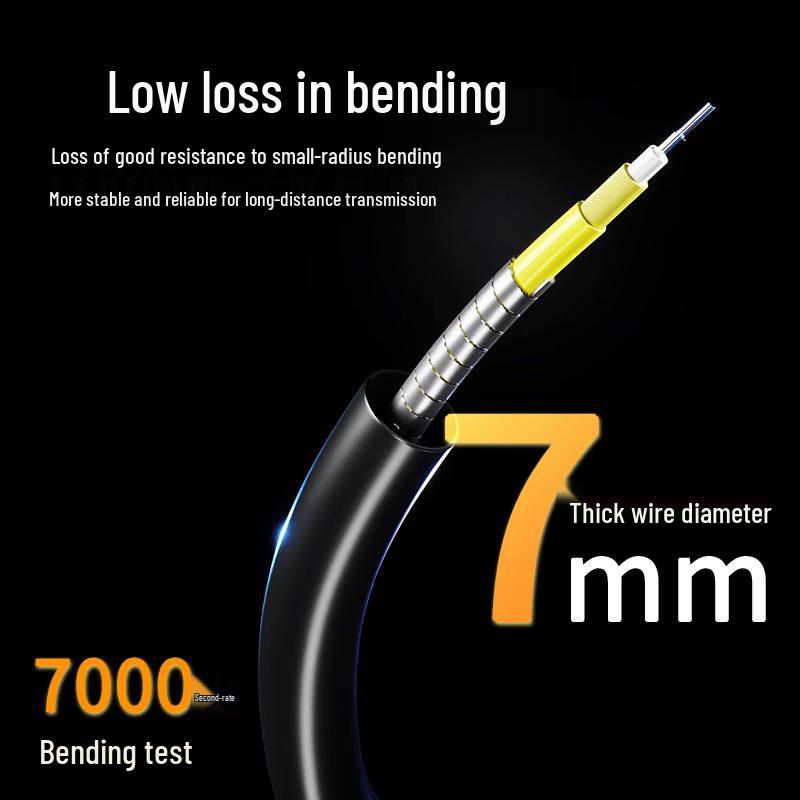 Outdoor Armored Single-Mode LC-SC Fiber Optic Patch Cord