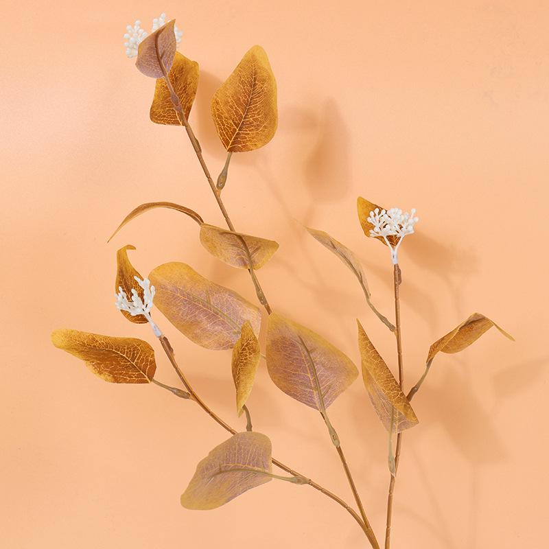 Artificial Eucalyptus Leaves with Fruits and Flowers for Home or Wedding Decor
