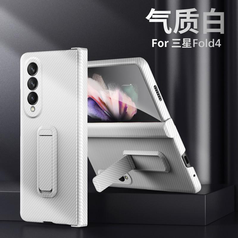 Capa Dobrável para Celular Galaxy Z Fold4 Com Suporte Cobertura Total Concha de PC à Prova de Choque Anti-Arranhão Capa Protetora In