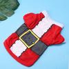Polyester Santa Father Christmas Pattern Soft Comfortable Pet Clothes Festival Clothing Apparel Supplies for Dogs CatsXS