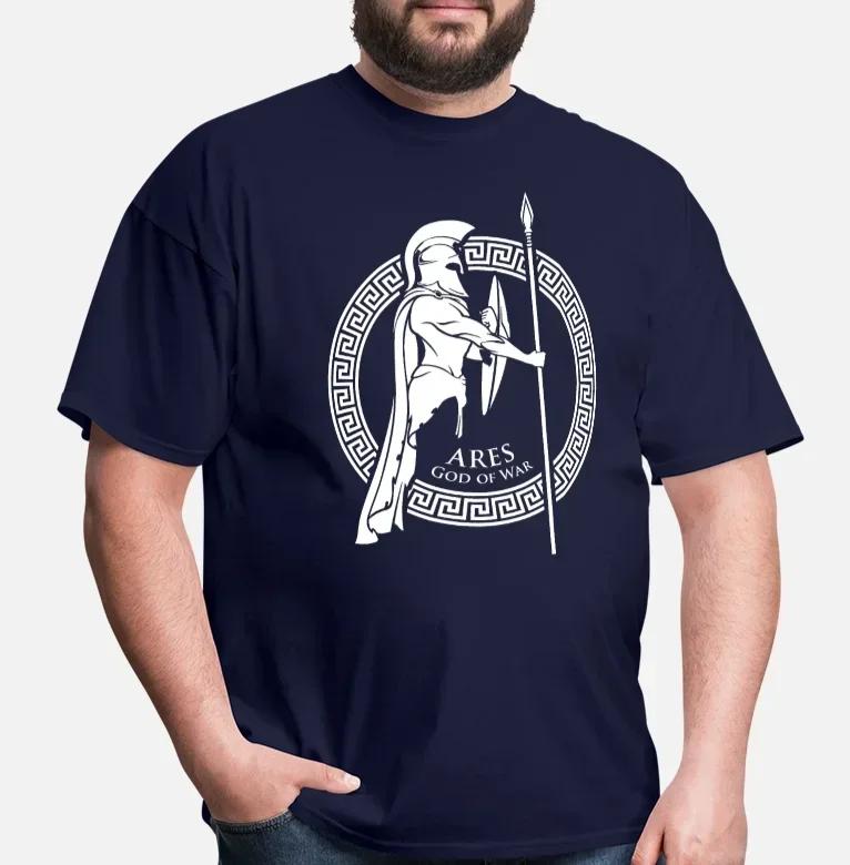 Ancient Greece History Greek Myth God of War Ares TShirt 100 Cotton ONeck Summer Short Sleeve Casual Mens Tshirt Size S3XL