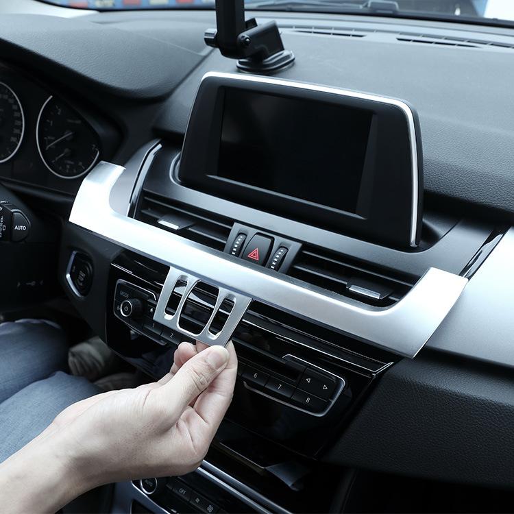 ABS Car Interior Control Navigation Panel Trim Cover Fit For BMW 2 Series F45 F46 218i 220i 2015-2018 Auto Interior