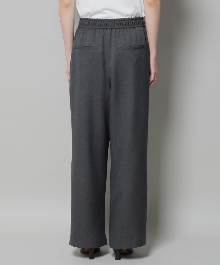 Nano Universe Polyester Drawstring Pants with Side Stripes Be Paired with Other F 023 Charcoal Women's Wool-Like (Can Items) 673-5227317