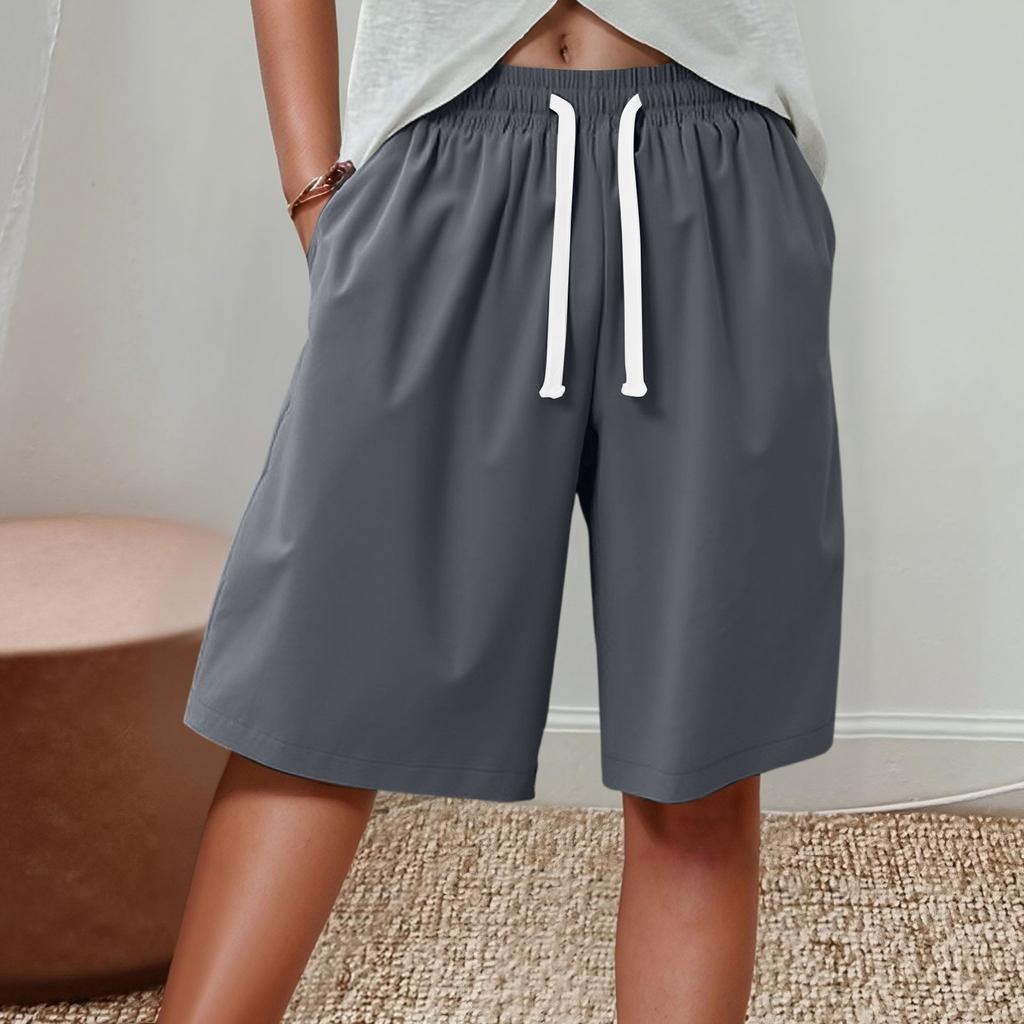 Women's Sports Shorts Casual Loose Solid Color Breathable Quick Drying Shorts