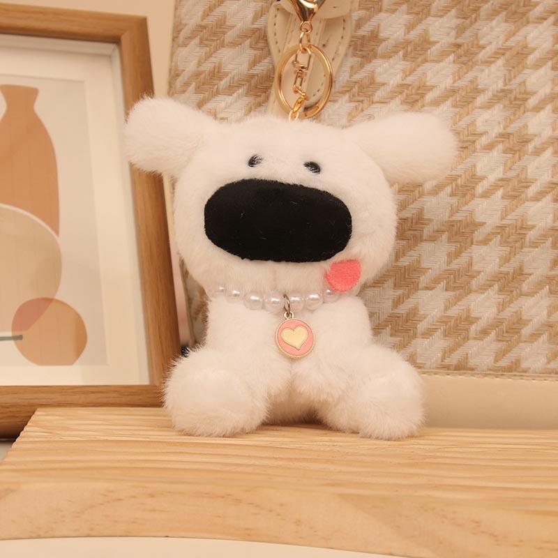 Internet Celebrity Cute Cute Big Nose West Highland Dog Pendant Plush Toy Doll Puppy Bag Pendant Keychain Baby