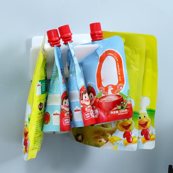 1/2/3Pcs Storage Rack Refrigerator Organizer Strong Load-bearing Wall Mount Easy To Install Utensils Hanger Hooks