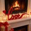 Love Desk Ornament 3D Letter Table Day Freestanding Tabletop Sign Valentine's Printed Red Decor for Living Room Bedroom
