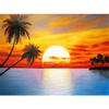 5D DIY Diamond Painting Sunset Seascape Dusk Full Square Diamond Home Decoration Painting Cross Stitch Kit Rhinestone Embroidery